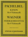 Kanon / Feierliches Stck fr 4 Violoncelli Stimmen