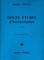 12 tudes d'interpretation vol.2 pour piano