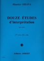 12 tudes d'interpretation vol.2 pour piano