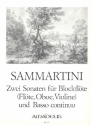 2 Sonaten fr Blockflte (Flte, Oboe, Violine) und Bc (Bc ausgesetzt)