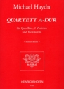 Quartett A-Dur fr Flte, 2 Violinen und Violoncello
