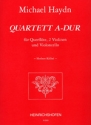 Quartett A-Dur fr Flte, 2 Violinen und Violoncello