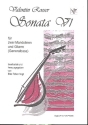 Sonate G-Dur Nr.6 fr 2 Mandolinen und Gitarre (Bc)