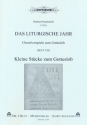 Das liturgische Jahr Band 8 - kleine Stcke zum GL (manualiter) fr Orgel