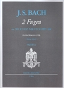 2 Fugen aus Die Kunst der Fuge BWV1080 für 3 Blockflöten (STB) Partitur und Stimmen