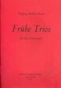 Frhe Trios fr 2 Klarinetten und Bassetthorn ( 3.Klarinette, Bassklarinette oder Fagott )