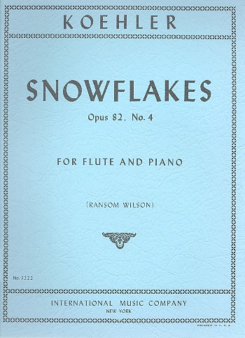 Snowflakes op.82,4 for flute and piano