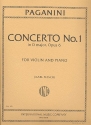 Concerto d Major no.1 op.6 for violin and piano Flesch, Carl, ed.