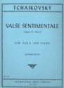 Valse sentimentale op.51,6 for viola and piano