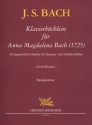 Klavierbchlein fr Anna Magdalena Bach (1725) fr 2 Blockflten (SA) Spielpartitur