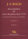 Klavierbchlein fr Anna Magdalena Bach (1725)  fr 2 Blockflten (SA) Spielpartitur