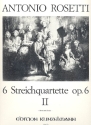 6 Streichquartette op.6 Band 2 (Nr.4-6)  Stimmen