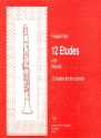 12 etudes voor klarinet