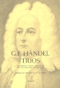Trios for violin, recorder, flute oboe, clarinet, violoncello, bassoon
