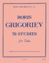 78 Studies for tuba  