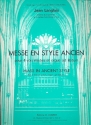 Messe en style ancien pour 4 voix mixtes et orgue ad lib partition