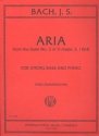 Aria from the Suite D major no.3 for string bass and piano