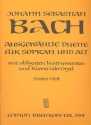 Ausgewhlte Duette Band 3 fr Sopran, Alt,mit obligaten Instrumenten und Klavier (Orgel)
