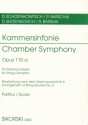 Kammersinfonie op.110a fr Streichorchester Studienpartitur