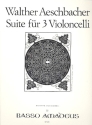 Suite op.27 fr 3 Violoncelli Partitur und Stimmen