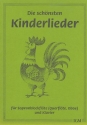 Die schnsten Kinderlieder fr Sopranblockflte (Flte, Oboe) und Klavier