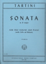 Sonata D major for 2 violins and piano (with cello ad lib.)