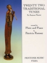 22 traditional Tunes for flute and piano (for beginner flautist)