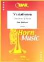 Variationen op.59,3 für tiefes Horn in F und Klavier