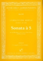 Sonata  5 fr 2 Blockflten, 2 Violinen, Viola und Bc Partitur