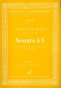 Sonata  5 fr 2 Blockflten, 2 Violinen, Viola und Bc Partitur