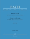 Konzert E-Dur BWV1042 fr Violine, Streicher und Bc Partitur