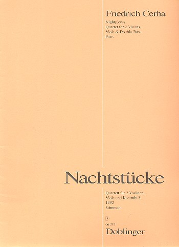 Nachtstcke Quartett fr 2 Violinen, Viola und Kontraba Stimmen