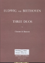 Three duos for clarinet and bassoon