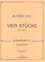4 Stcke fr Flte, Oboe, Klarinette, Horn in F und Fagott partitur und stimmen