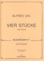 4 Stcke fr Flte, Oboe, Klarinette, Horn in F und Fagott partitur und stimmen