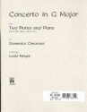 Concerto G major for 2 flutes and orchestra for 2 flutes and piano