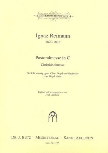 Pastoralmesse C-Dur fr Soli, gem Chor und Orgel (Orchester ad lib) Orchester-Partitur