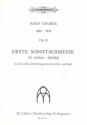 Erste Sonntagsmesse fr Soli ad ib., gem Chor und Orgel Partitur