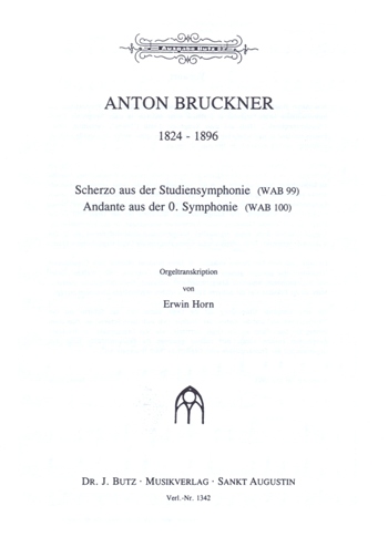 Scherzo aus der Studiensymphonie, Andante aus der 0. Sinfonie fr Orgel