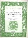 Three sinfonias op.1  for soprano instrument and continuo
