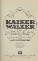 Kaiserwalzer op.437 fr Salonorchester