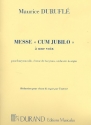 Messe 'cum jubilo' op.11 pour baryton solo, choeur de barytons, orchestre et orgue reduction chant et orgue