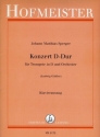 Konzert D-Dur fr Trompete in D und Orchester fr Trompete in D und Klavier