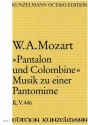 Pantalon und Colombine KV446 fr Streichorchester Studienpartitur