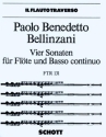 Vier Sonaten für Flöte (Alt-Blockflöte) und Basso continuo