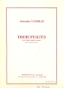 3 FUGUES  pour piano  4 mains