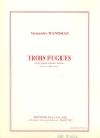 3 FUGUES  pour piano  4 mains