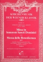 Missa in honorem sancti dominici - fr Soli, gem. Chor, Orchester und Orgel   partitur