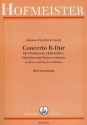 Konzert B-Dur fr Chalumeau (Klarinette), Streicher und Bc fr Chalumeau (Klarinette) und Klavier