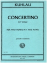 Concertino f minor for 2 horns in F und piano